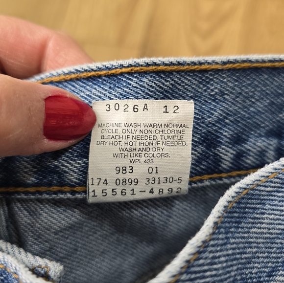 Vintage Levis 506 High Rise Loose Fit Straight Leg Blue Denim Jeans 10 Regular - Picture 3 of 10